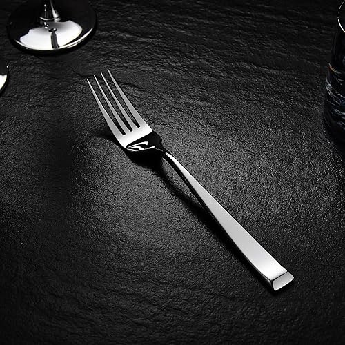 Miniatura 15 de Alexander - Juego de 4 tenedores finos, acero inoxidable 18/10, bien hechos, aptos para lavavajillas, tenedores resistentes