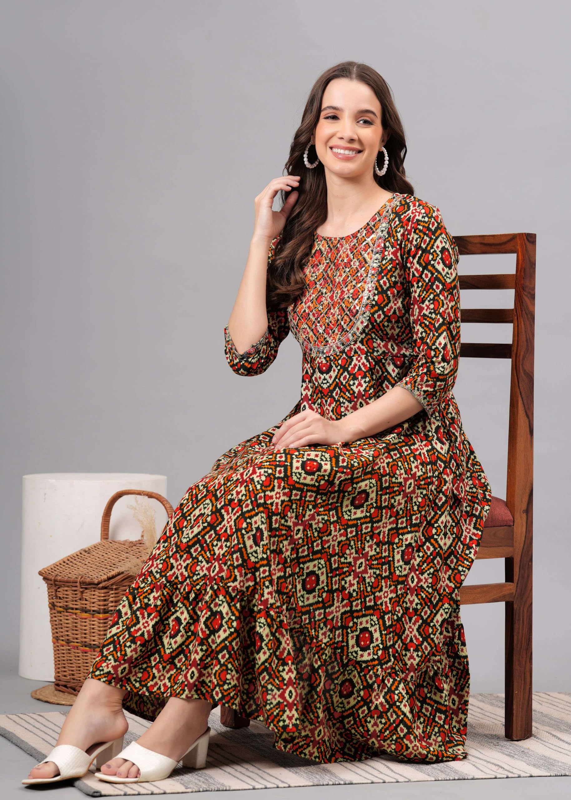 Indyjskie damskie Anarkali długie kurta kurtis dla kobiet