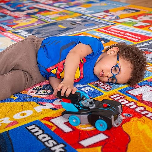 Miniatura 2 de KC Cubs DC Super Hero Rug - ABC Alphabet - Alfombra de juego de rasgos y emociones - Alfombras educativas y de aprendizaje - Juego para niños -