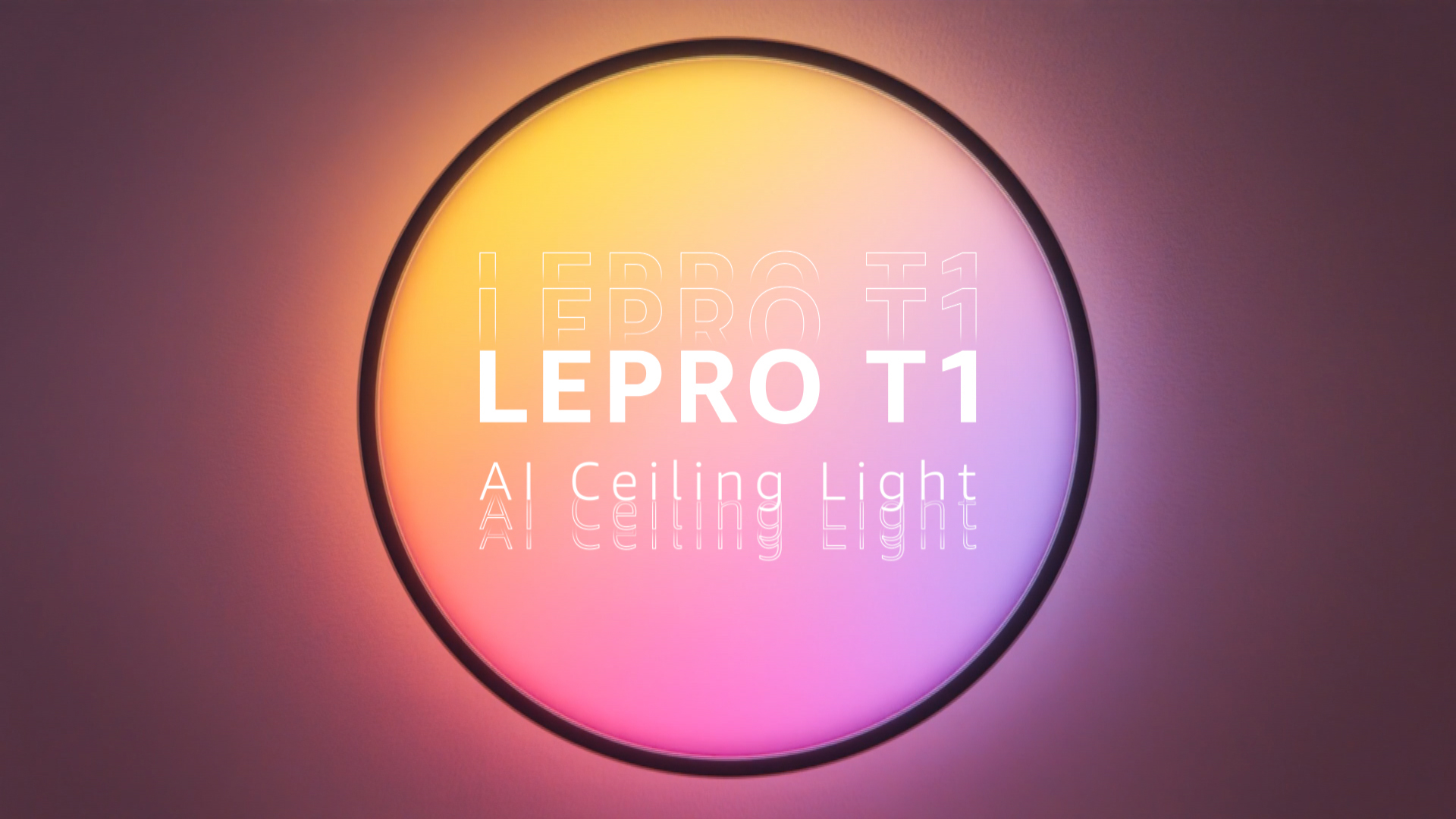 Lepro T1 Plafonnier LED Connecté WiFi 24W 2000LM Avec IA - Sync Musique, Alexa Google, IP44 Pour Salle De Bain Et Salon