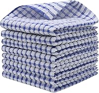 Vista 10 de Trapos de Limpieza de Algodón Terry Paños de Cocina para Lavar Platos, Juego de 8 Trapos de Cocina para Limpieza, Toallas Ligeras y Suaves