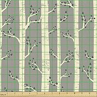 Vista 2 de Ambesonne - Tela multicolor con estampado digital por yarda