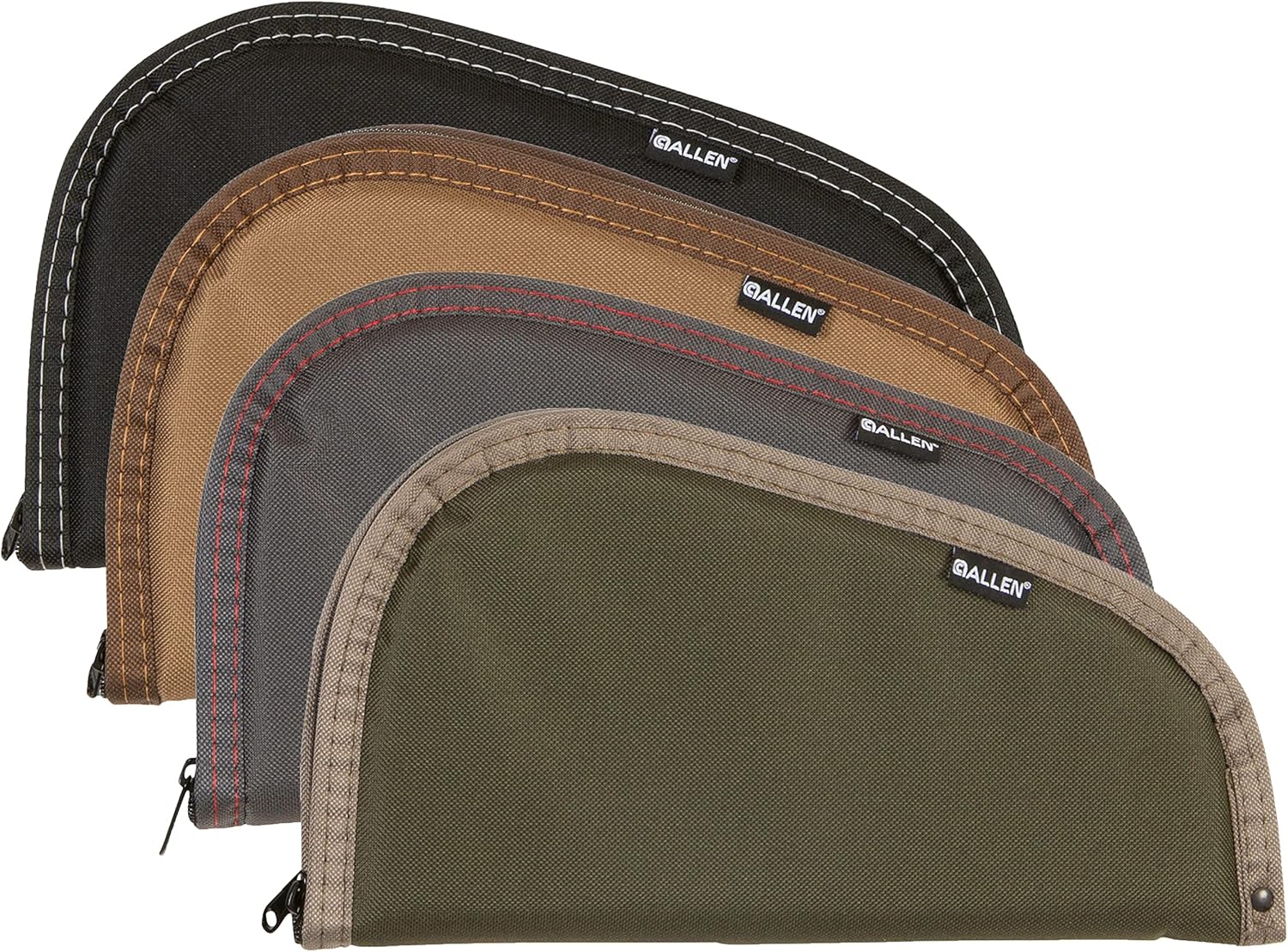 Assorted Pistol Soft Case - Handgun Bag Case - Assorted Earth Tones, Single Case 6-13 Inches