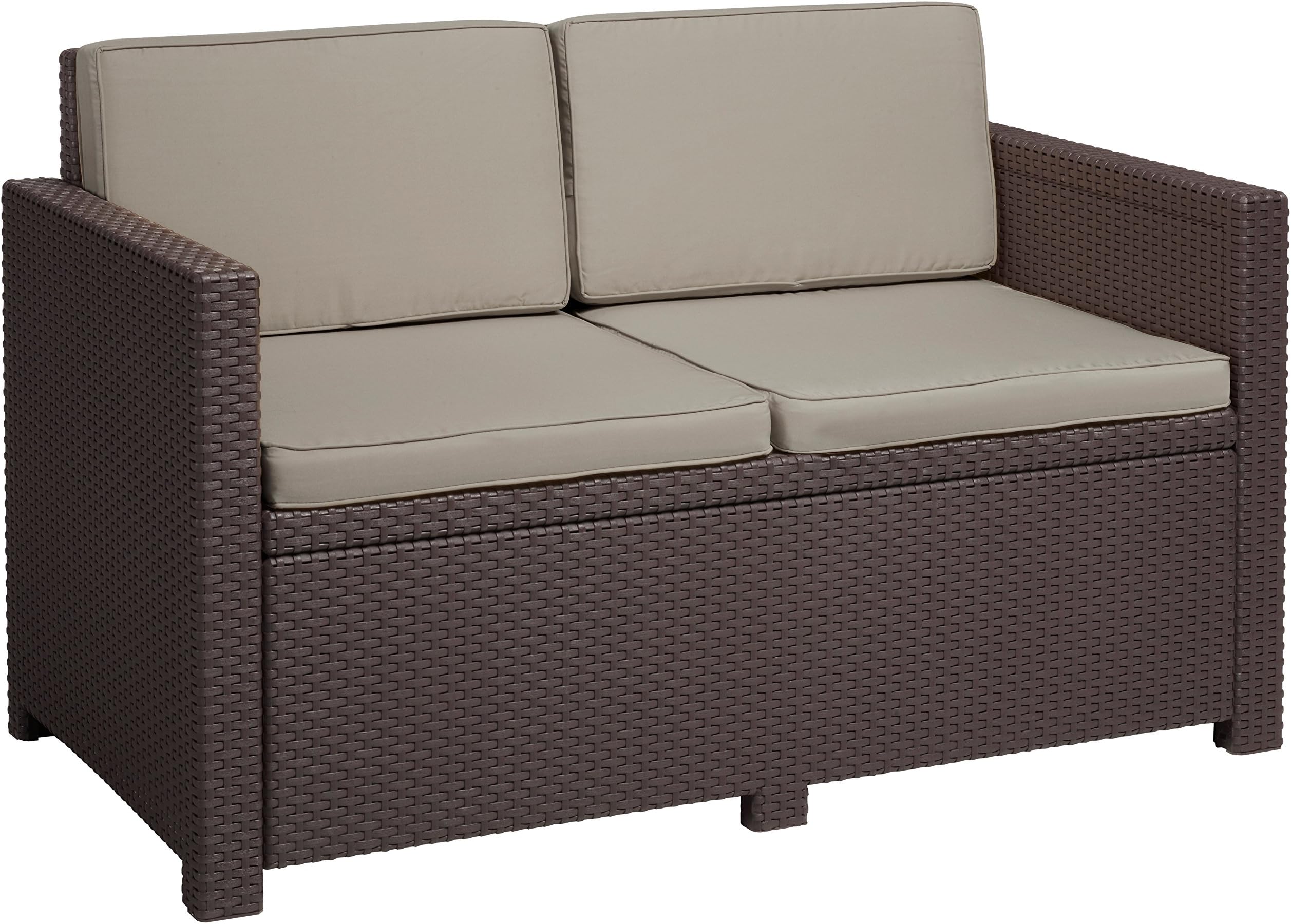 Amazon.de Allibert Lounge Sofa, Balkon, Victoria, grafit/cool grau