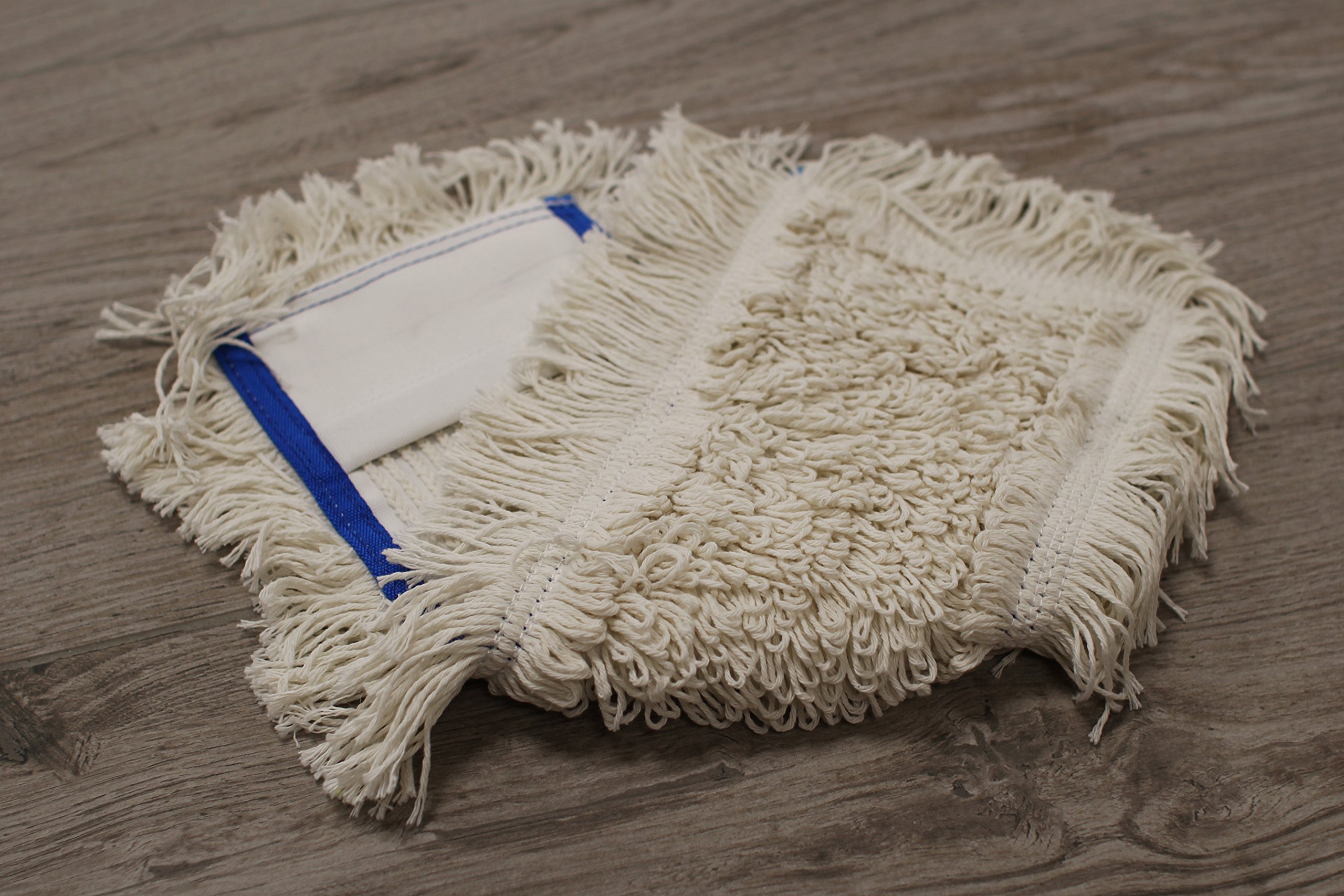 Bellanet Lot de 3 serpillères en coton pour sols délicats Blanc 40 cm
