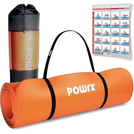 Ativafit Tapis D Exercice Tapis D Entrainement Nbr Avec Courroie De Transport 183x61x1cm Pour Pilates Fitness Workout Bleu Amazon Fr Sports Et Loisirs