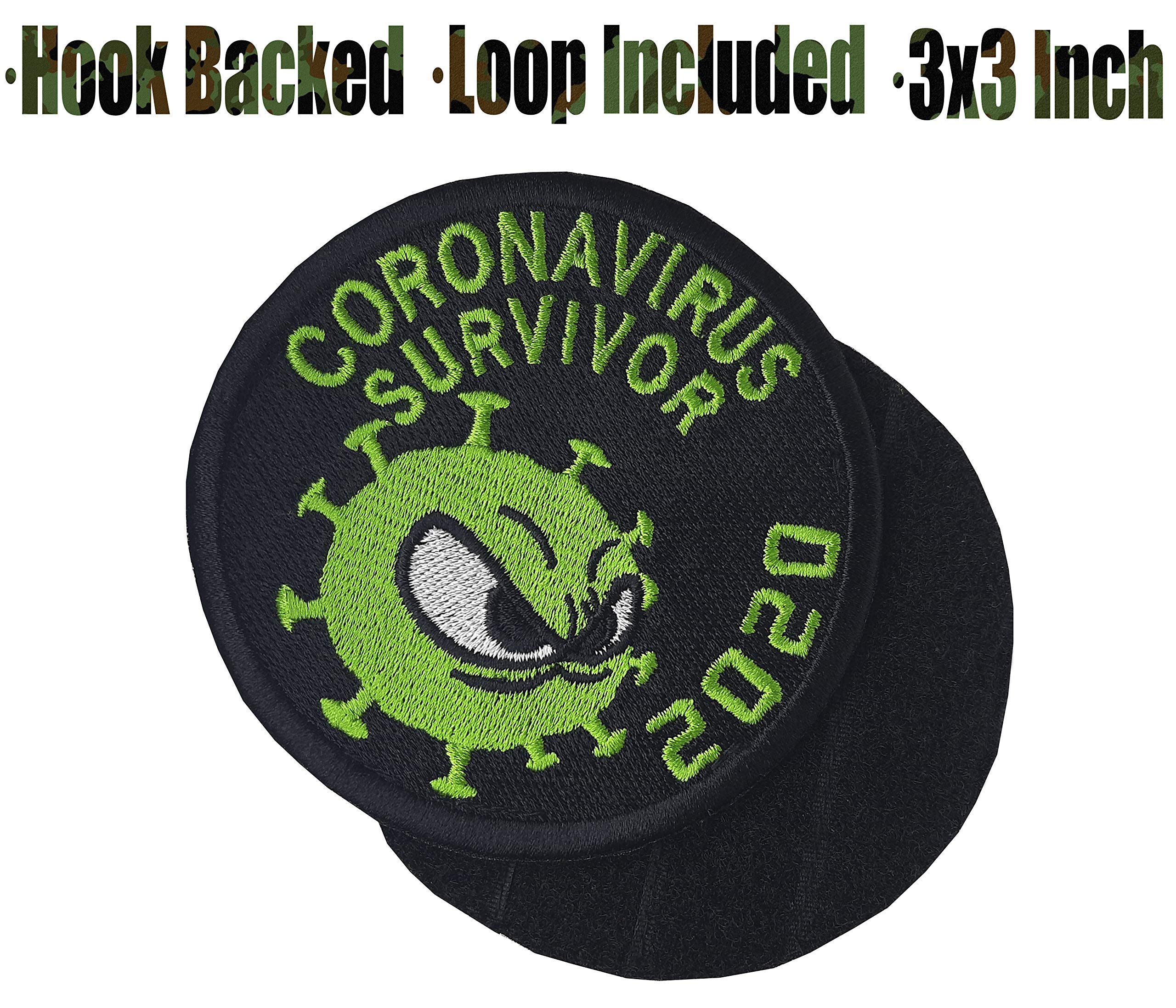 Buy Funny Velcro Patches, Hook and Loop Backed, Survivor, 3X3 Inch