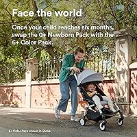 Vista 4 de YOYO3 Stroller from Newborn to Toddler: Includes Black Frame, Black 6+ Color Pack, Black 0+ Newborn Pack, and car seat adapters - Light & Compact