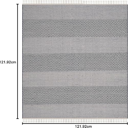 Vista 94 de Safavieh., Algodón, Marfil/Gris Acero