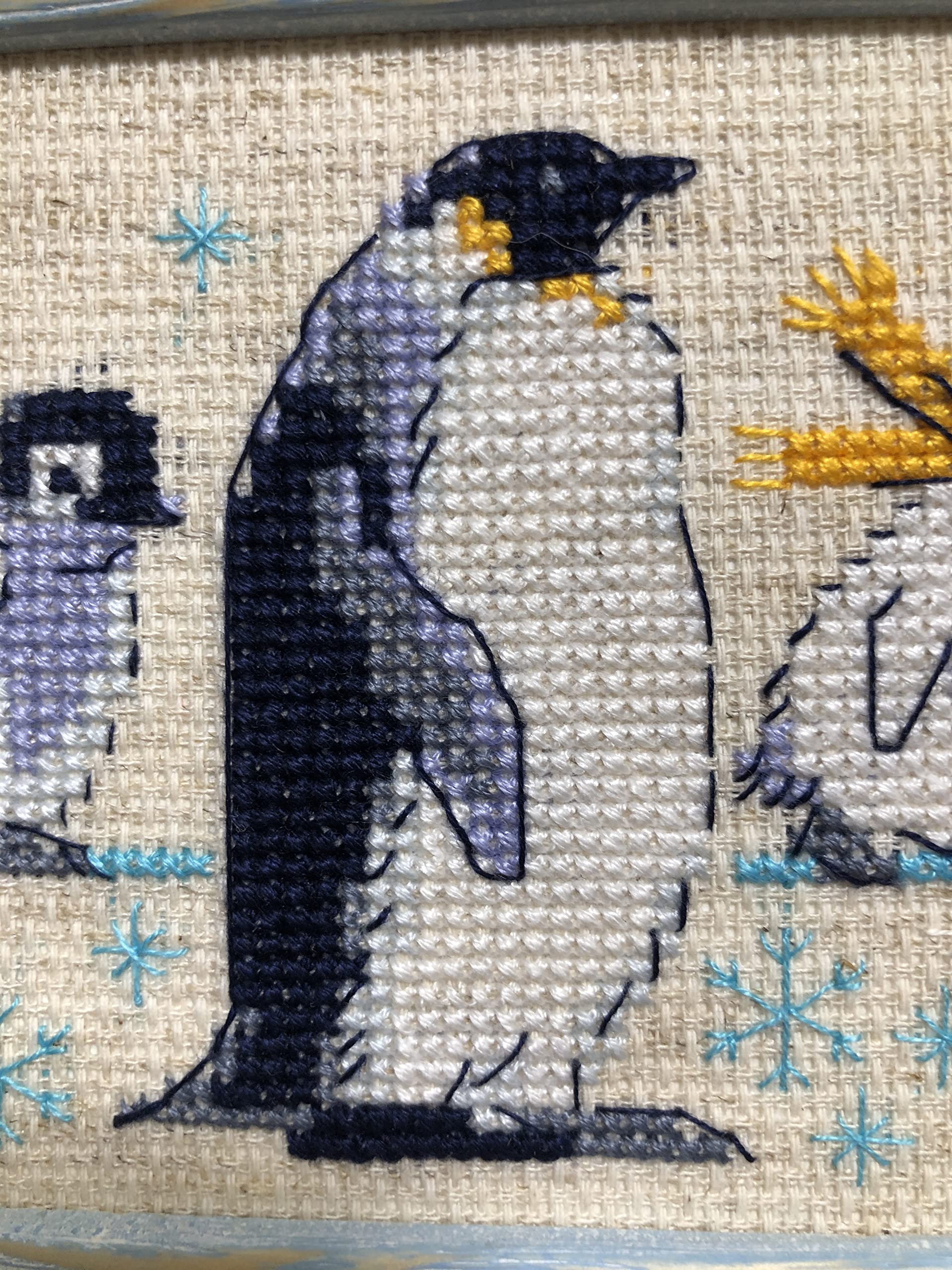 Produktbild von Generisch Kreuzstich Set Vorgedruckt,11CT Gestempelte Kreuzstich Sets,DIY Cross Stitch Stickpackung Craft Mit Tiere Muster,Handarbeiten Vorgedruckter Stickerei-Starter-Kit Für Anfänger-Bär-1