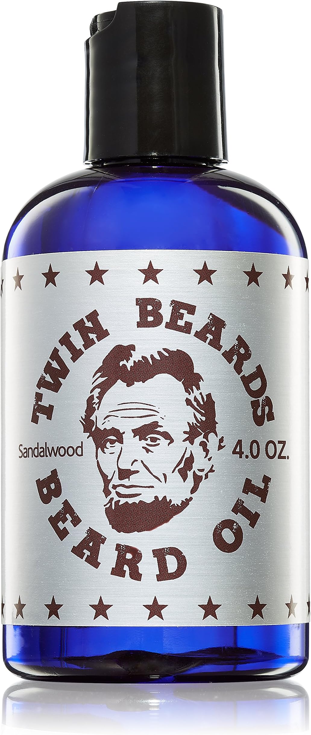 Twin Beards Sandalwood Beard Oil for Men | Beard Conditioner for Men | Essential Beard Care | Beard Softener for Men during Beard Growth | Beard Moisturizer | Mens Beard Oil Sandalwood | 4 oz