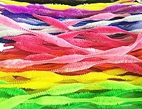 Vista 3 de Paquete de 100 tallos de felpilla mullidos para limpiar pipas para manualidades creativas hechas a mano (multicolor)