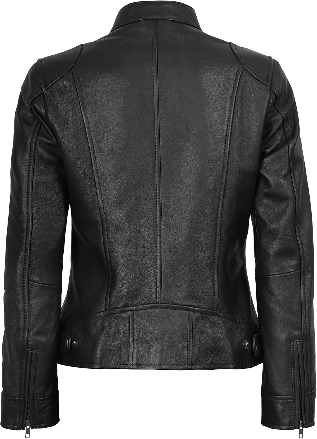 Blingsoul Real Leather Jacket Women - Cafe Racer Style Womens Leather Jackets - Image 4