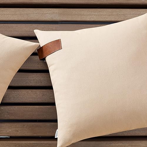 Miniatura 8 de NordECO Home. Juego de 2 fundas de almohada decorativas.  Fundas de cojín cuadradas, de terciopelo suave, para sofá, sillón, cama, decoración del