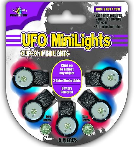 WindNSun UFO Mini Lights - Accesorio de luz para cometas, negro, talla única (79101)