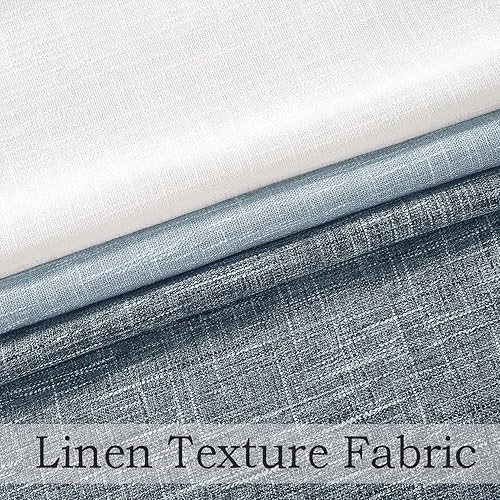 Miniatura 4 de Cortina de Puerta de Ventana Ombré de 100" Extra Ancha con Filtrado de Luz, Estampado Degradado en Tela Mezcla de Rayón, Cortina de Tratamiento para