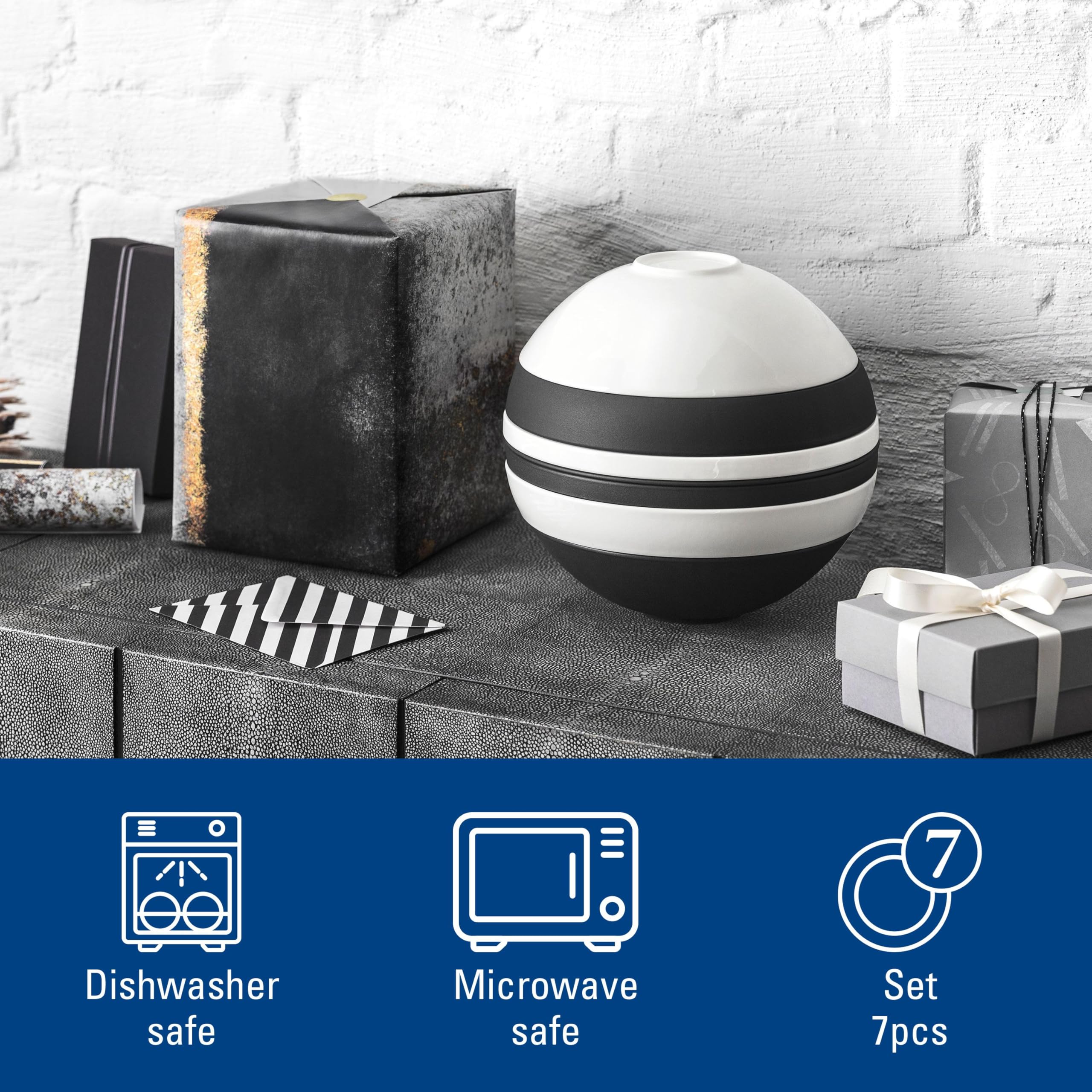 Villeroy & Boch Conjunto de louça icônico La Boule, 7 peças