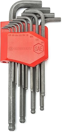 Crescent Hex llave acodada Set Sae (extremo de bola 13pc (1Cada Uno) chklaball13