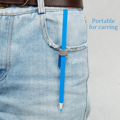 Miniatura 7 de Outus 12 soportes para bolígrafos para portapapeles de metal con bucles de resorte ajustables, organizador de clip de acero al manganeso para