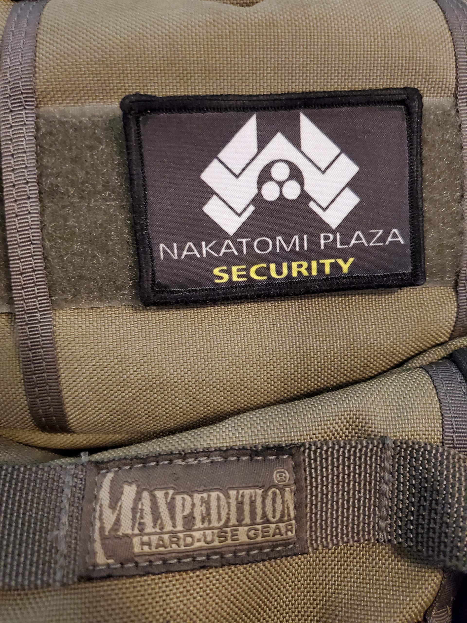 2x3 Die Hard Nakatomi Plaza Security Tactical Military Morale Patch. Hook and Loop Made in The USA Perfect for Your Rucksack, Pack Bag, Molle Gear, Operator hat or Cap!