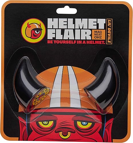 Miniatura 3 de MagNeatOhz - Cuernos de diablo pequeños para casco, fabricados en Estados Unidos, accesorio de casco para casco de motocicleta, casco de bicicleta,