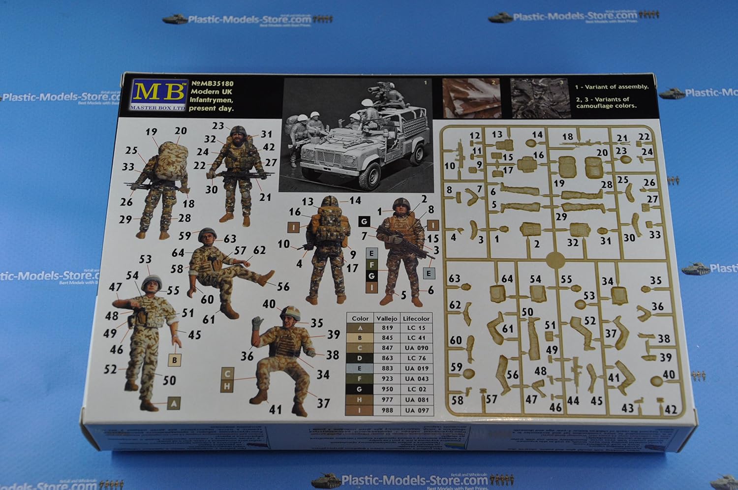 Master Box 35180-1/35 - Modern UK Infantrymen Present Day