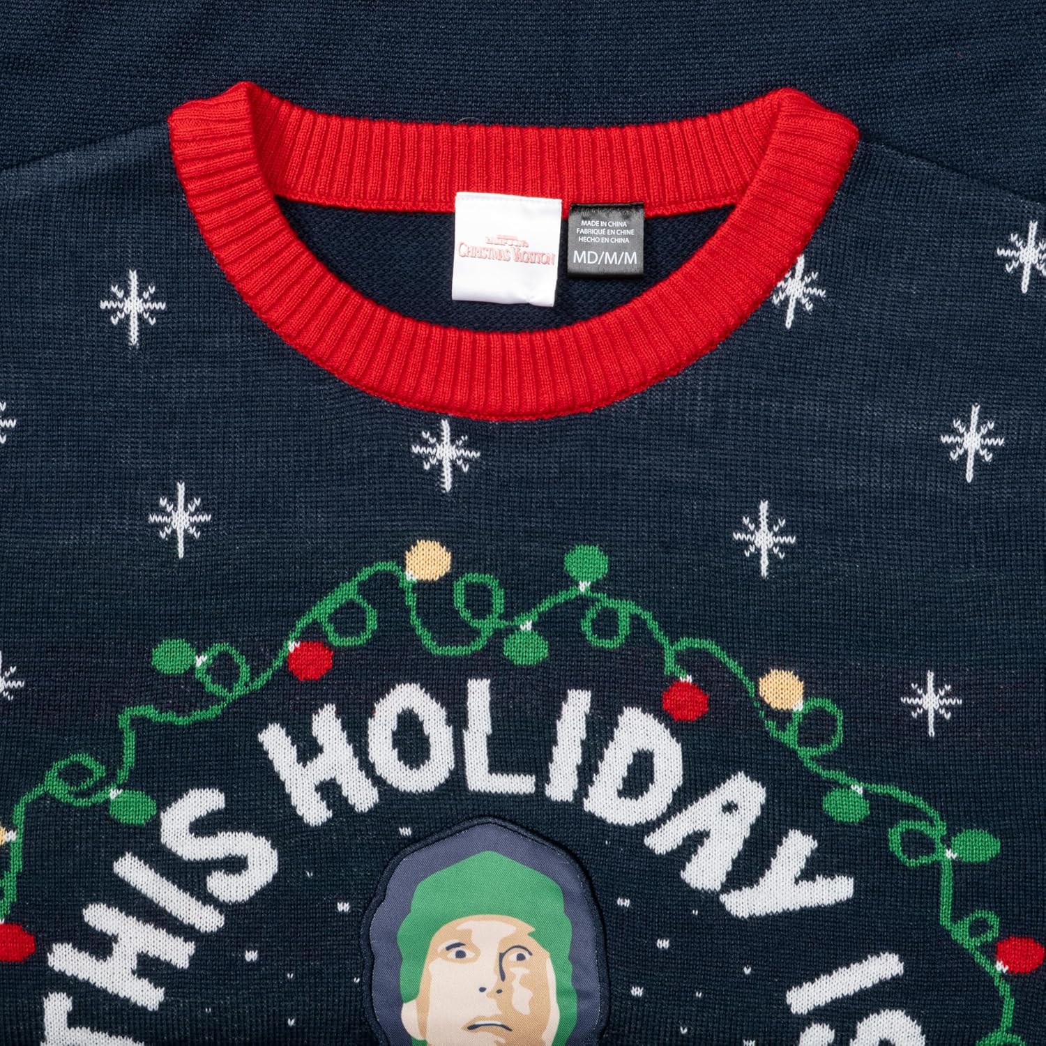 Christmas Vacation Clark This Holiday is Gonna Be Lit Ugly Christmas Sweater Officially Licensed Adult Knitted Pullover