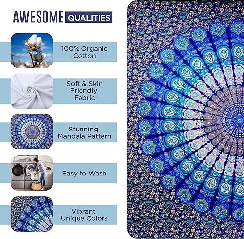 Miniatura 3 de Tapiz Raajsee de pared, diseño de mandala