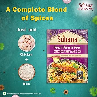 suhana masala Chicken Biryani Mix 50Gm