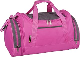 Mens & Womens Sports & Gym Travel Holdall Bags (Pink)