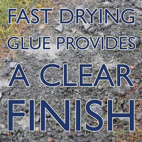 Miniatura 5 de War World Scenics - Pegamento de béisbol para ferrocarril, 250 ml, para modelar ferrocarriles, ferrocarriles, diorama