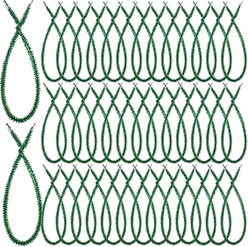 Waydress Guirnalda de Navidad con purpurina, decoración flexible, lazos de Navidad artificiales para barandillas de Navidad, escaleras, decoración