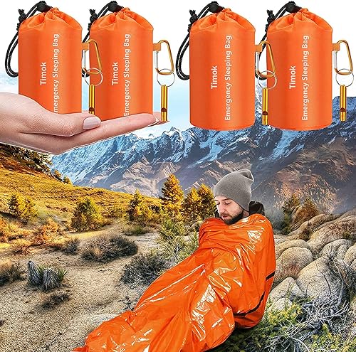 Sacos de dormir de emergencia térmica, mantas espaciales ultraligeras para supervivencia, impermeables, equipo de supervivencia multiusos para