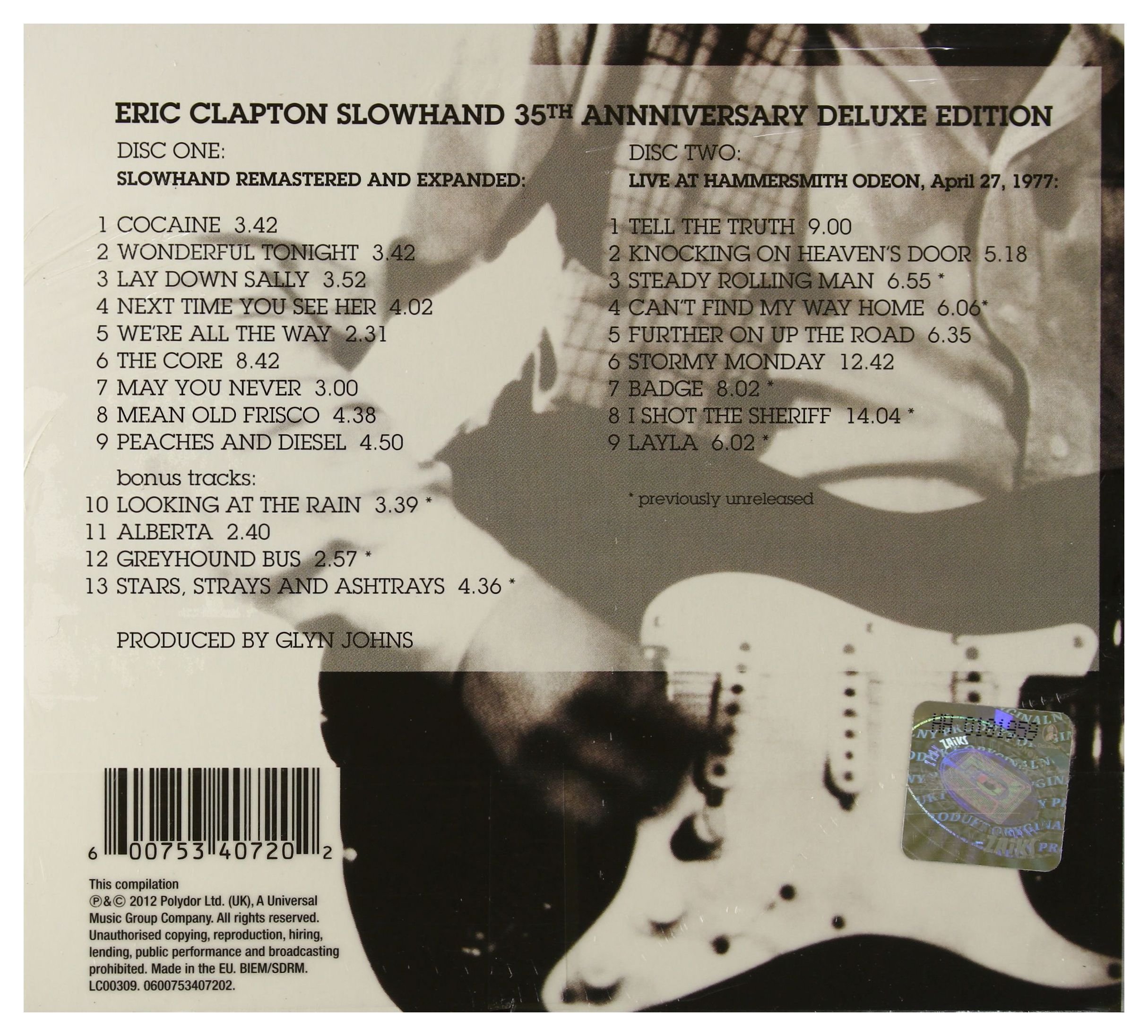 Slowhand 35th Anniversary (Deluxe)