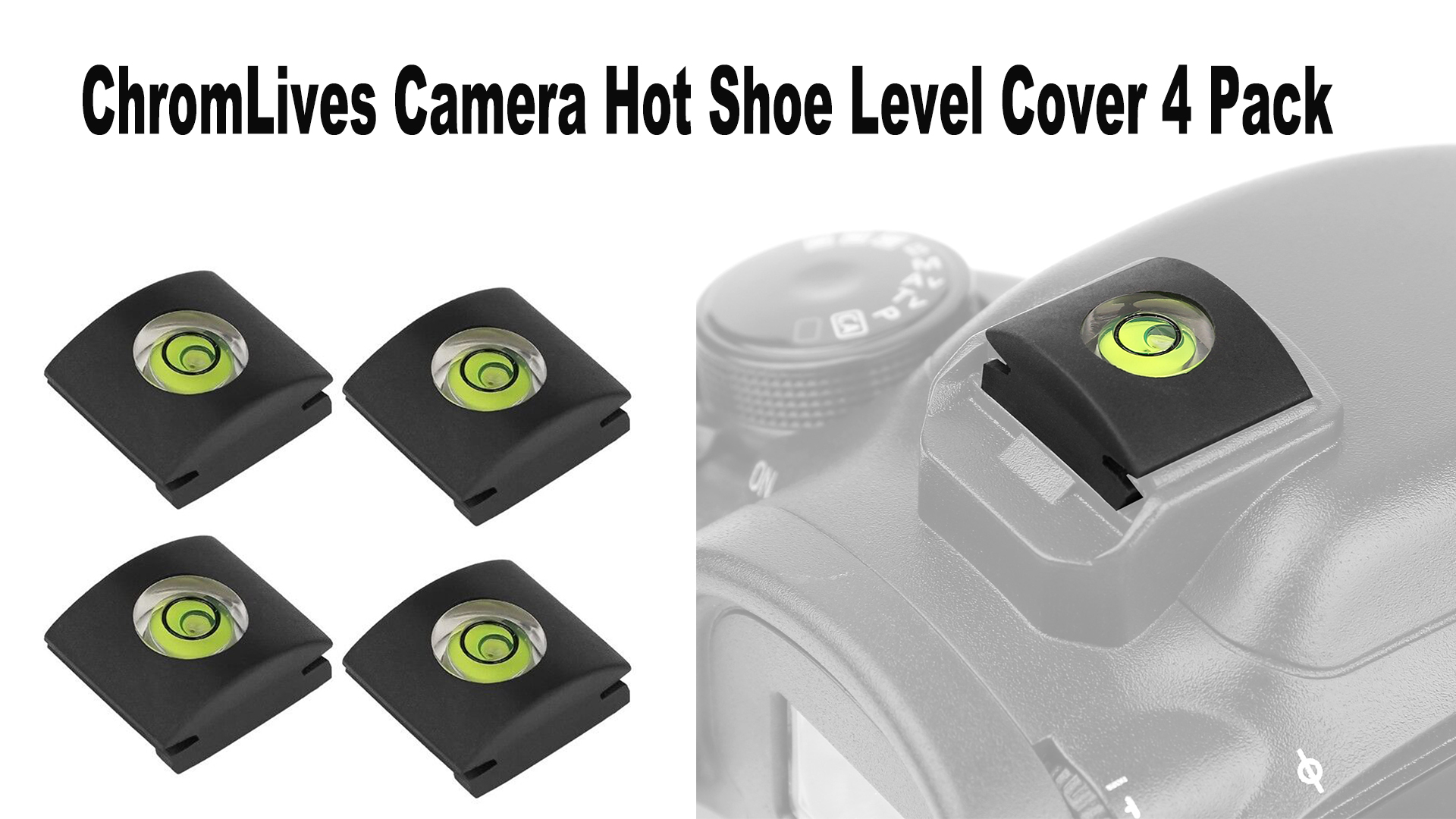 Livello Di Scarpe Calde ChromLives Livello Di Spirito Livella A Bolla Della Fotocamera Hot Shoe Bubble Combo Pack 3 Assi 2 Assi 1 Asse Per Fotocamera DSLR Canon Nikon Olympus (4Pack