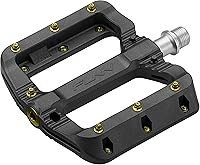 Vista 9 de Funn Black Magic - Juego de pedales de bicicleta de montaña planos de plástico – Pedales de bicicleta ligeros de plataforma ancha para estabilidad