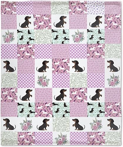 Manta de perro salchicha divertida manta de forro polar suave y acogedora para regalo, decoración de pícnic para niños y niñas, para habitación,