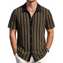 VATPAVE Mens Casual Button Down Shirt Short Sleeve Summer Shirts Fashion Textured Beach Vacation Shirts for Men