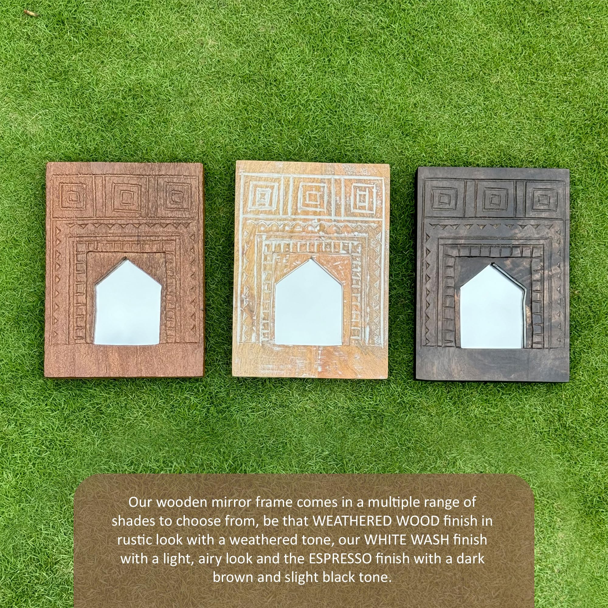 Handcrafted Indian Jharokha Mirror Frame -5 Handcrafted Indian Jharokha Mirror Frame -5