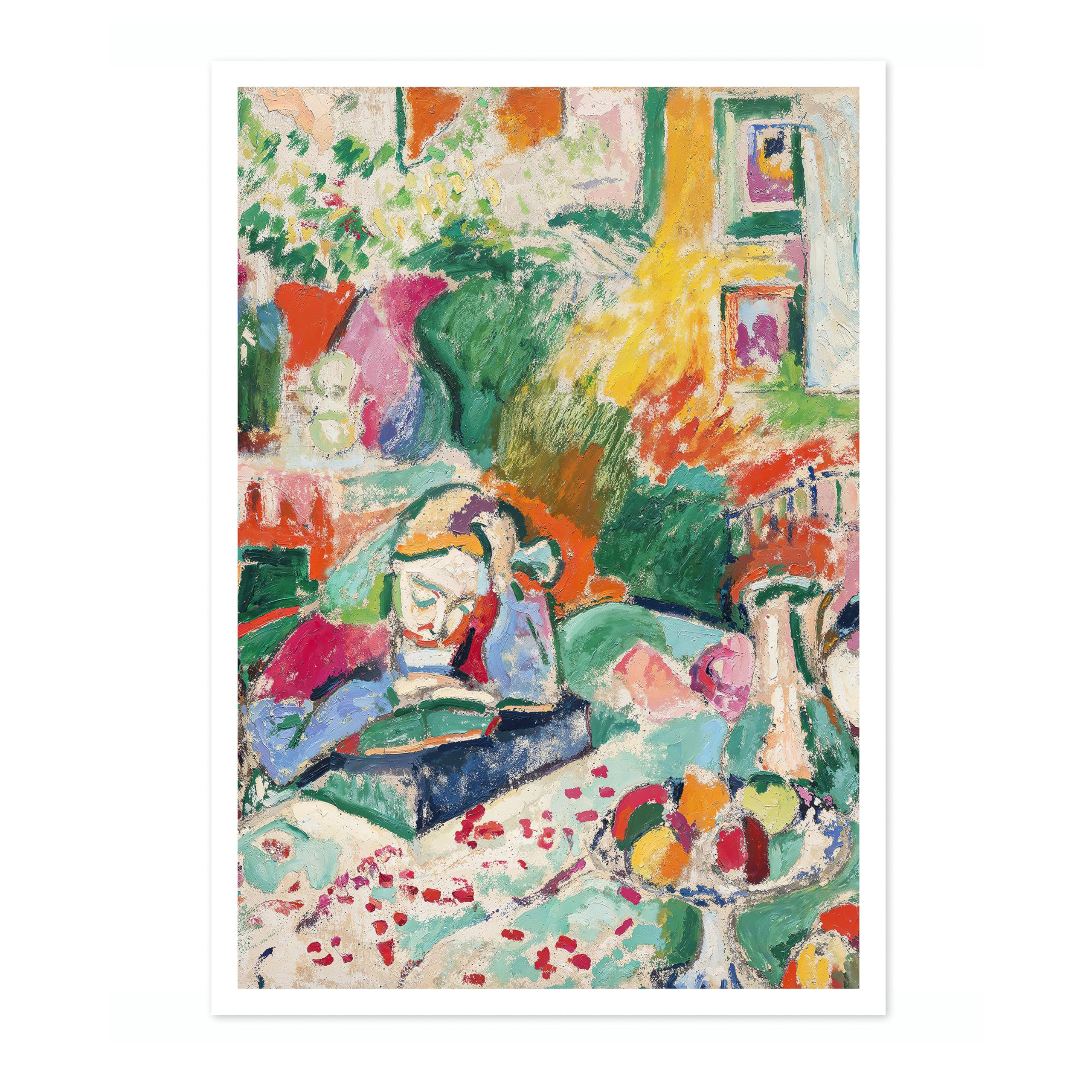 Interior With A Young Girl Henri Matisse Poster. Classic Art Painting Print, Art Exhibition Neutral Wall Art, Modern Minimalist Home Decor Picture, Archival Matte, A1 (Print Only) - 84.1x59.4cm — image 1