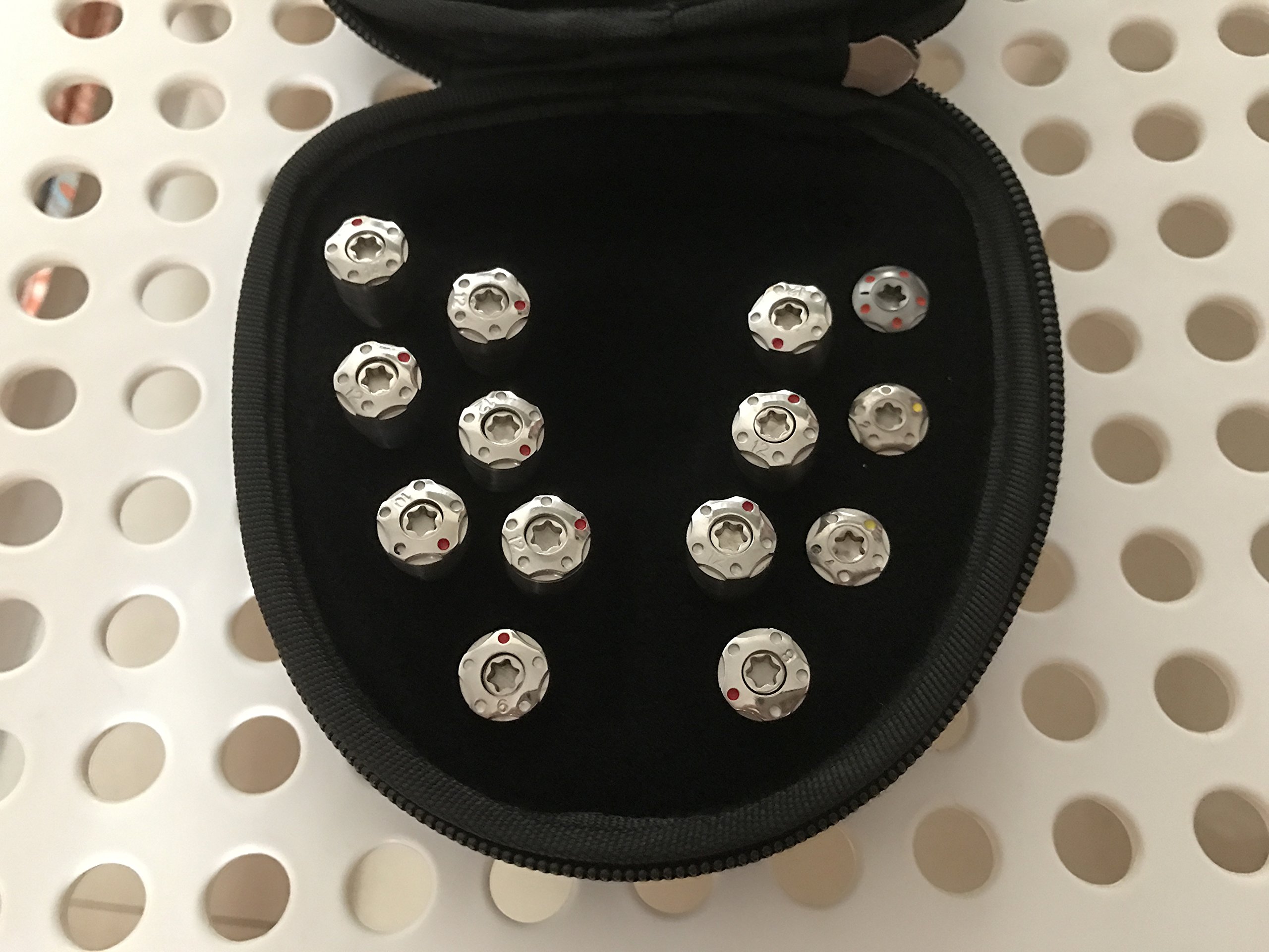 14x Golf Weights Screw for 2017 Taylormade Spider Tour Putter Red Black Silver R11 R1 R9 R1 R7 Driver (1 1 2 2 4 4 6 6 8 8 10 10 12 12g)