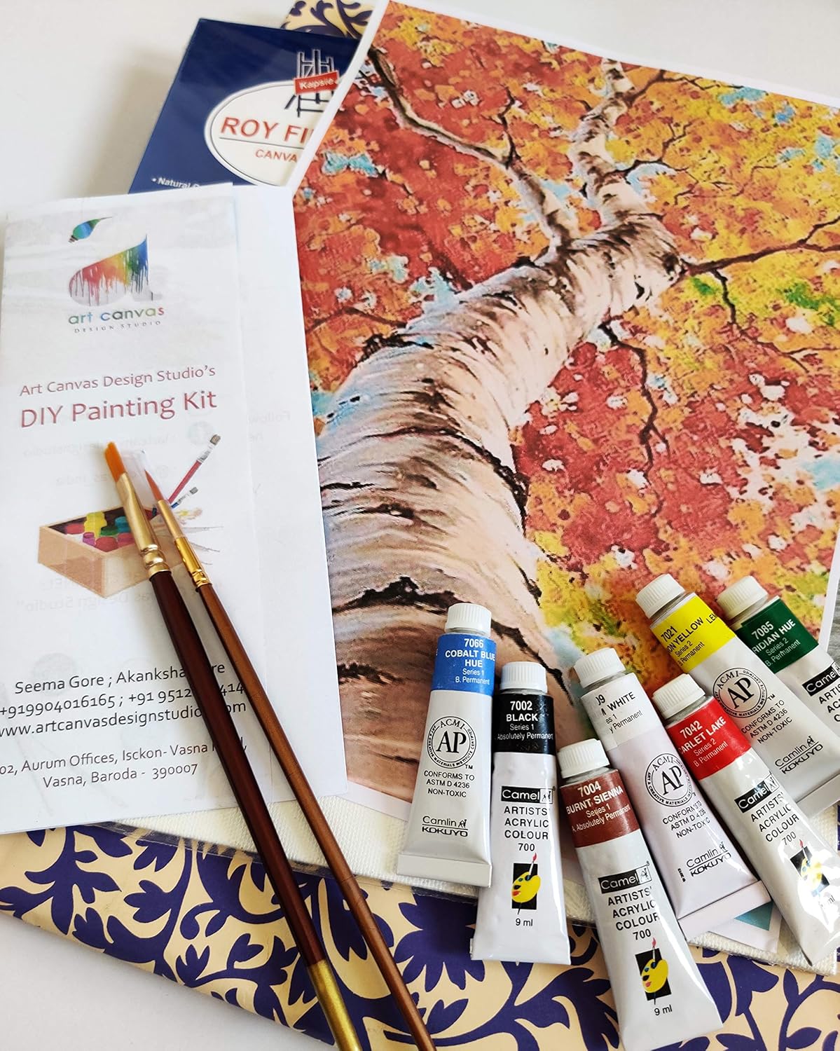 DIY KIT Flower Season (Medium) Art Canvas Design Studio Amazon.in