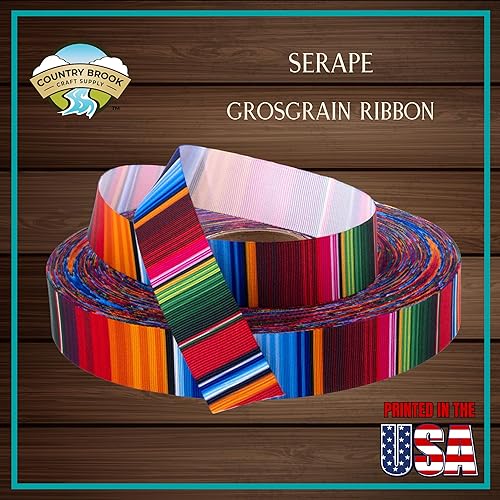 Miniatura 2 de Country Brook Design - Cinta de grogrén Serape (58 pulgadas, 2 yardas)