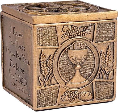 Miniatura 3 de Joseph's Studio by Roman, colección de confirmación, 3.75 pulgadas de alto, decoración del hogar, regalo devoto, inspiración de oración (3 x 3 x 3)