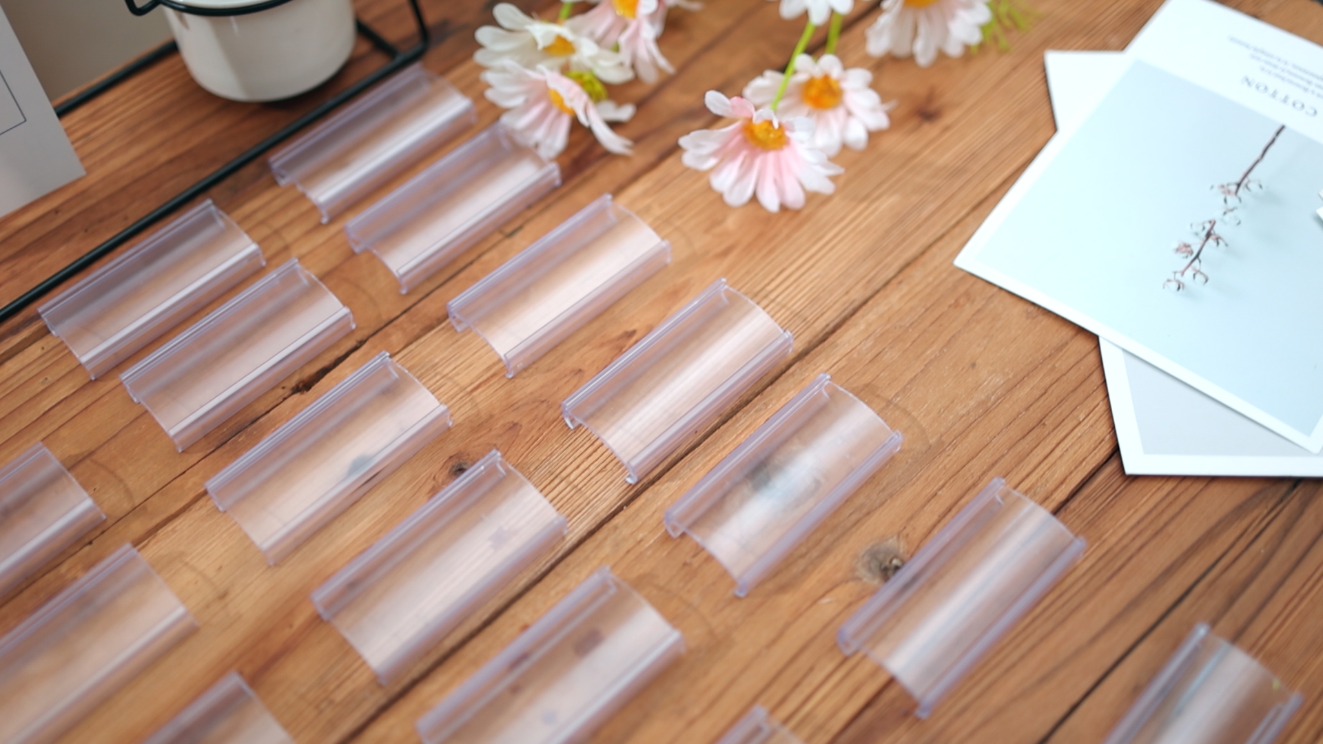 80 Packs Plastic Shelf Label Tags Metro Shelf Label Holders For Wire