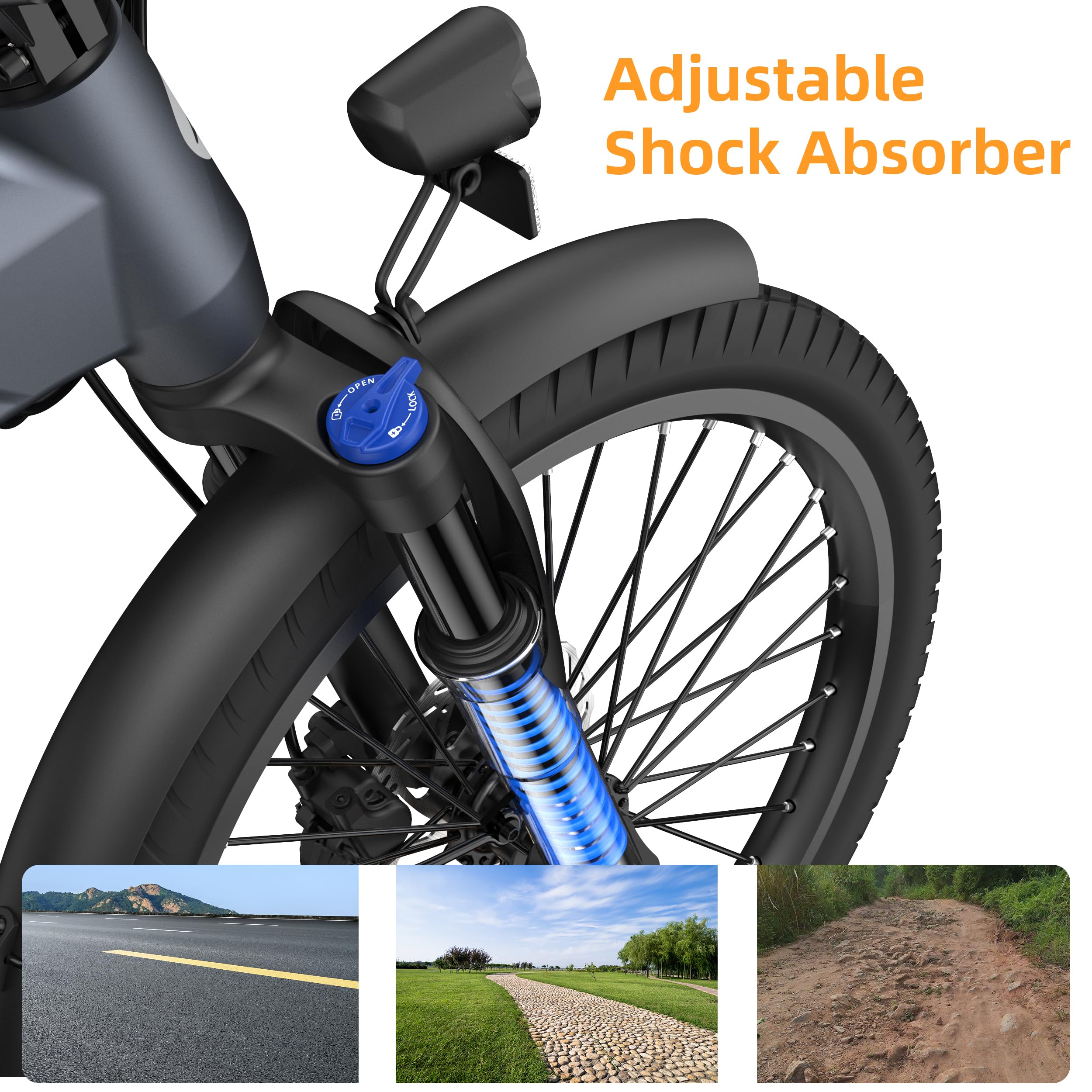 ADO E-Bike Air20Pro, Electric Bikes,klapprad e-Bike,Riemenantrieb,Pedelec 20 Zoll, 2 Gang, ADO Smart APP,BAFANG Bürstenloser Motor,2,4-Zoll-IPS-Display,ebike Damen/Herren