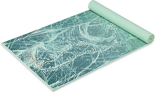 Gaiam Print Yoga Mat, Non Slip Exercise & Fitness Mat for All Types of Yoga, Pilates & Floor Exercises