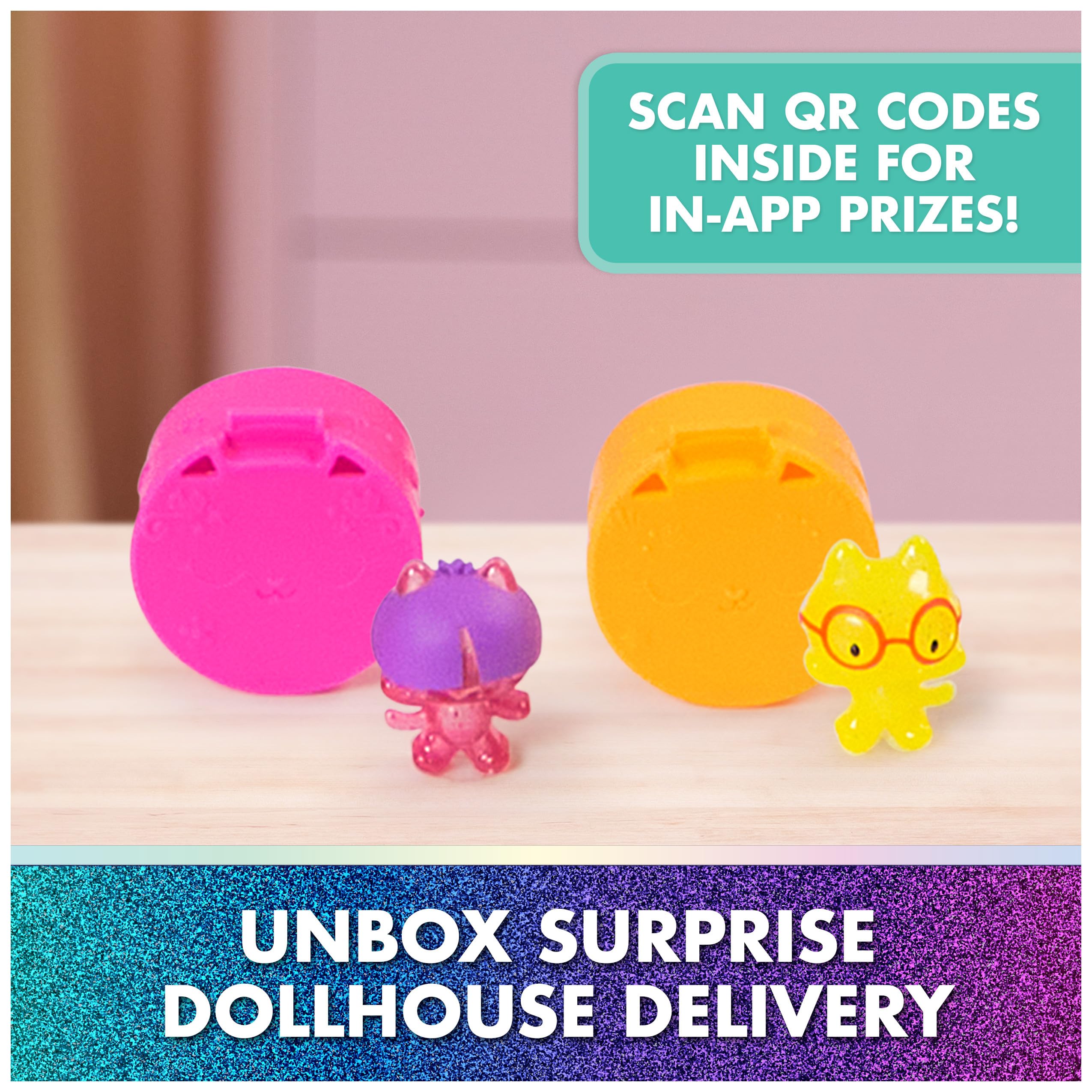 Gabby's Dollhouse: The Movie, Meow-Mazing Interactive Dollhouse, 7 Rooms, LCD Screen Eyes, Figures, Sound FX, Kids Toys for Girls & Boys Ages 3 and Up