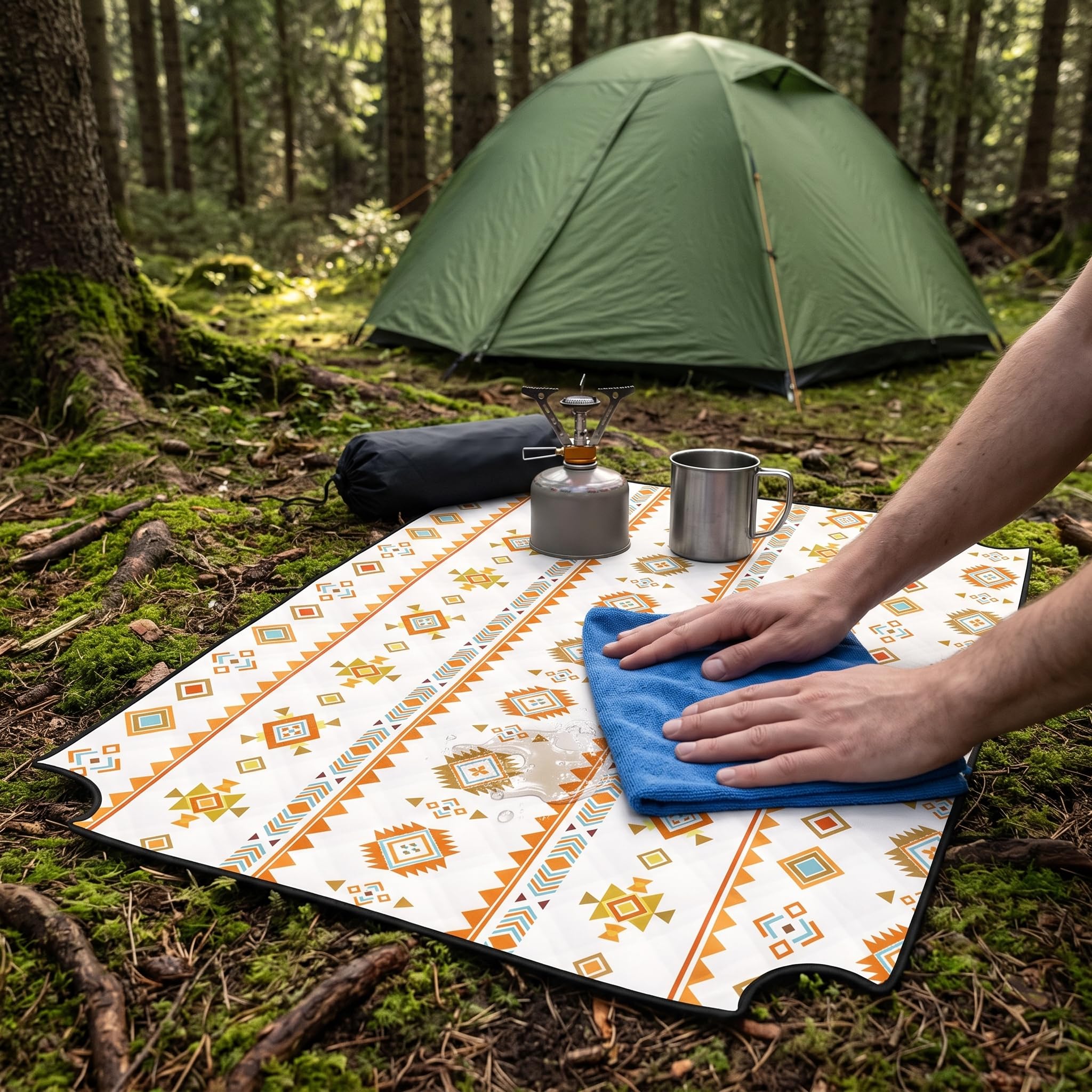 Tappetino da campeggio e coperta da picnic impermeabile per esterno, campeggio per tutte le stagioni