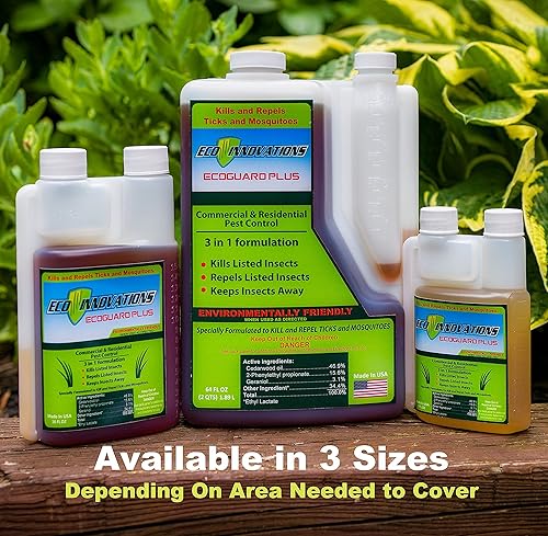 Miniatura 6 de Spray concentrado de garrapatas para patio y mosquitos concentrado. Repelente de insectos totalmente natural. Protege al aire libre. Insecticida
